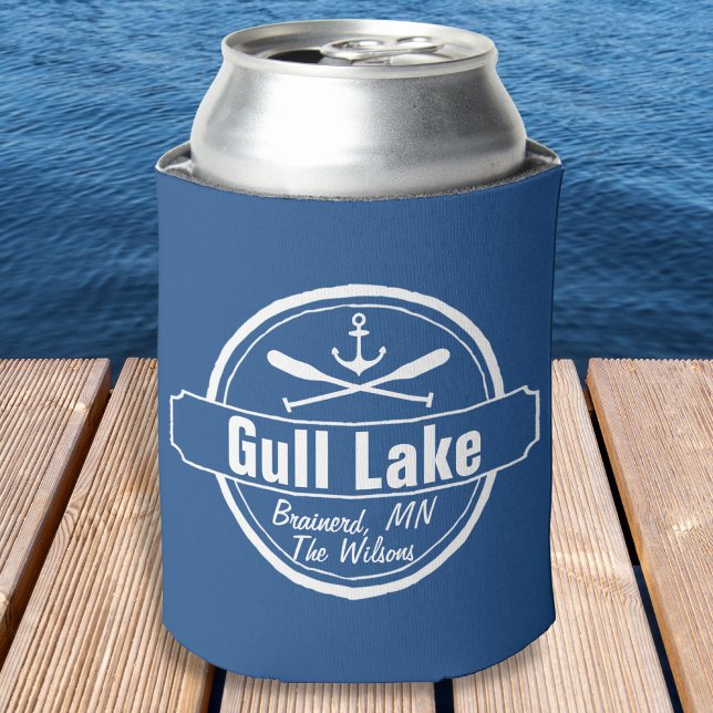Gull Lake Minnesota anchor, paddles town and name Can Cooler (Creator Uploaded)