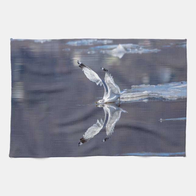 Gull Reflections Tea Towel (Horizontal)