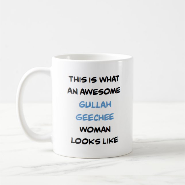 gullah geechee woman, awesome coffee mug (Left)