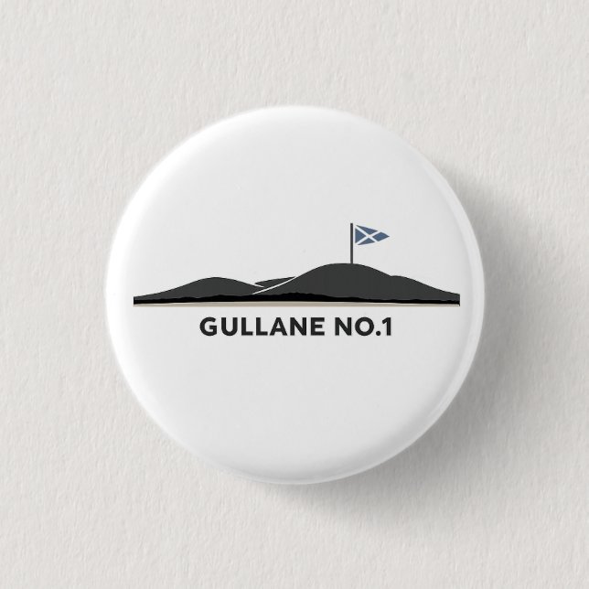 Gullane Scotland Golf Ball  3 Cm Round Badge (Front)