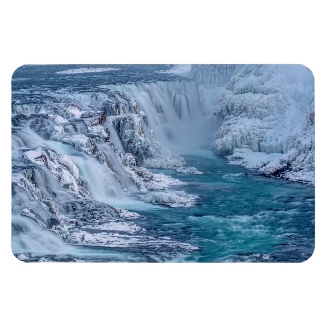 Gullfoss Falls Iceland Magnet (Horizontal)