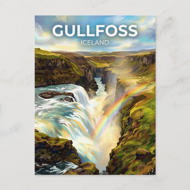 Gullfoss Iceland Postcard (Front)