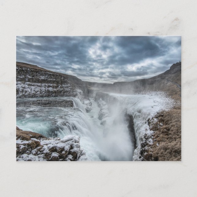 Gullfoss Waterfall, Iceland Postcard (Front)