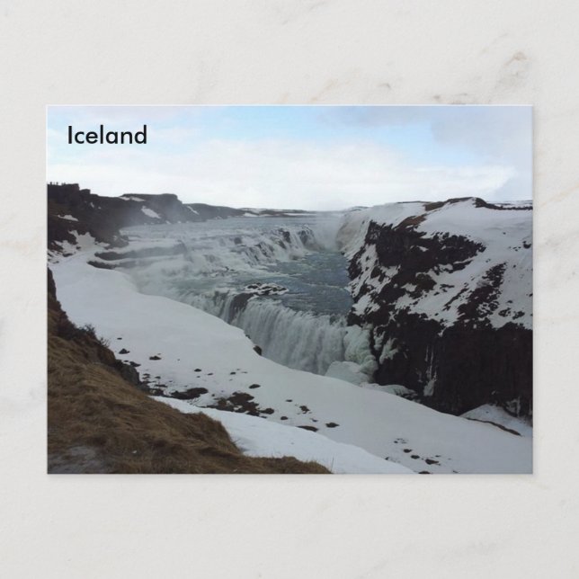 Gullfoss Waterfall, Iceland Postcard (Front)