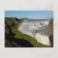 Gullfoss waterfall in summer