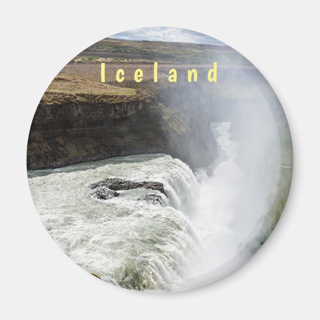Gullfoss waterfall - Southwest Iceland Magnet (Front)
