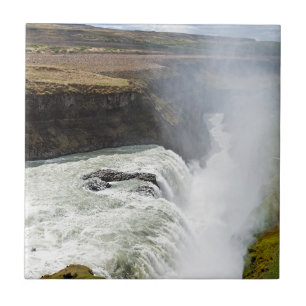 Gullfoss waterfall - Southwest Iceland Tile