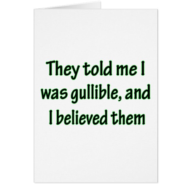 Gullible (Front)