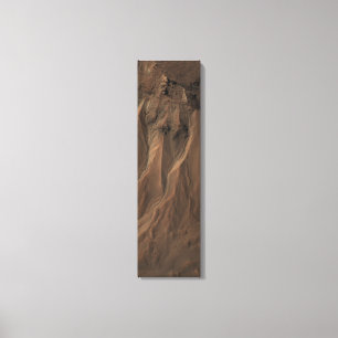 Gullies at the Edge of Hale Crater, Mars Canvas Print