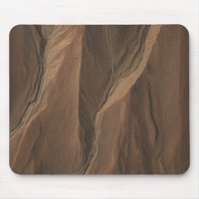 Gullies at the Edge of Hale Crater, Mars Mouse Mat (Front)