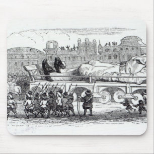 Gulliver transported to the Lilliputian Mouse Mat