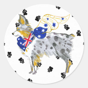 Gulliver's  Angels Australian Shepherd Sticker