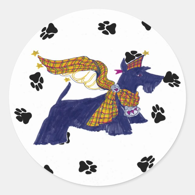 Gulliver's Angels Scottie Sticker (Front)