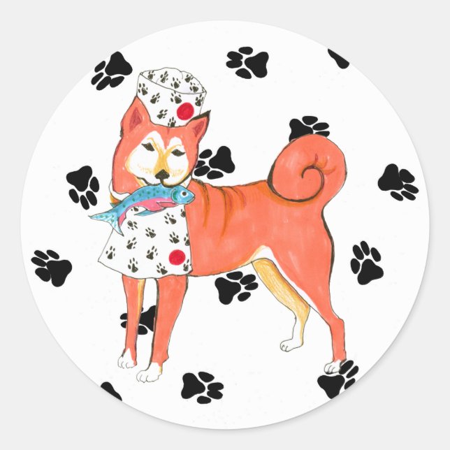 Gullivers Angels Shiba Inu Stickers (Front)