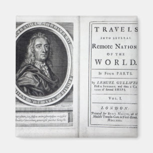 'Gulliver's Travels' by Jonathan Swift, 1726 Magnet