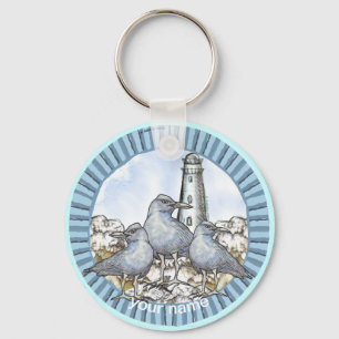 Gulls Guide Lighthouse keychain