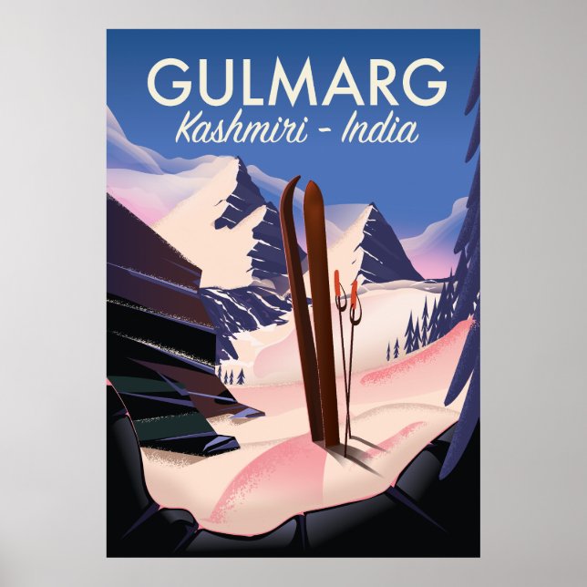 Gulmarg Kashmiri India Ski poster (Front)