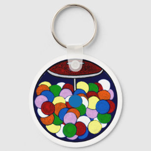 Gum Ball Eye Candy Key Ring