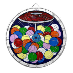 Gum Ball Glass Globe Dartboard