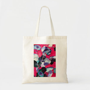 Gum leaves watercolor art tote bag