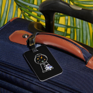 Gumball Astronaut Luggage Tag