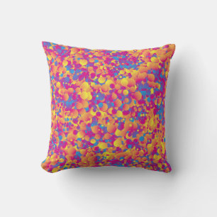 Gumball-Design Throw Pillow