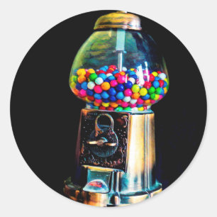 Gumball Machine Classic Round Sticker