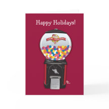 Gumball Machine Holiday Card