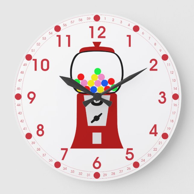 Gumball Machine Large Clock (Front)