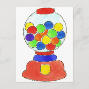 Gumball Machine Postcard