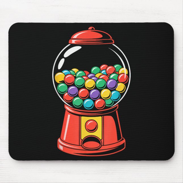 Gumball Machine Shirt Adult Men Women Kids Gum Bal Mouse Mat (Front)