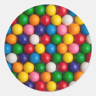 Gumballs Classic Round Sticker