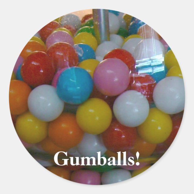 Gumballs! Classic Round Sticker (Front)