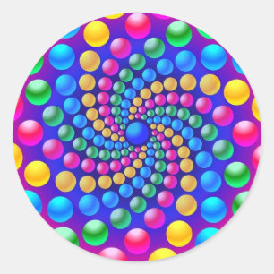 Gumballs Classic Round Sticker