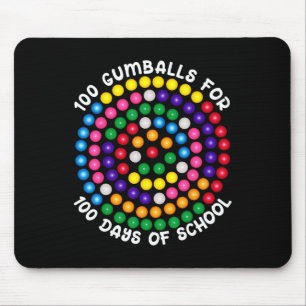 Gumballs For 100 Days Of School Mouse Mat