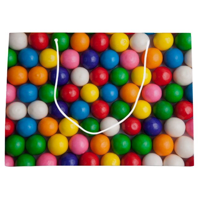 Gumballs Large Gift Bag (Front)