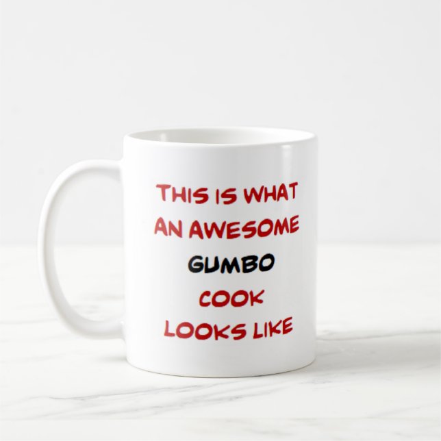 Gumbo cook, awesome coffee mug (Left)