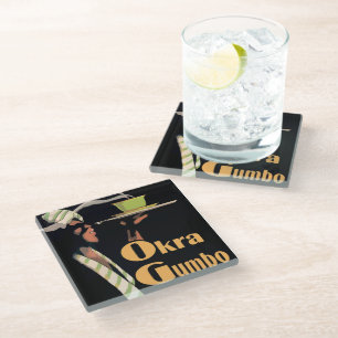 Gumbo  Glass Coaster