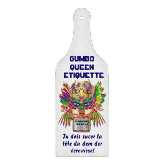 Gumbo Queen Gumbo Etiquette French Paddle Only Cutting Board