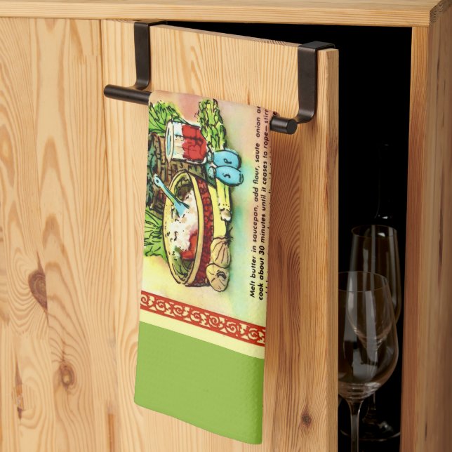 Gumbo Recipe Tea Towel (Thirds Fold)