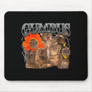 Gumbus Cat Funny Cat Gumbus Cute Animal Kitty Men  Mouse Mat