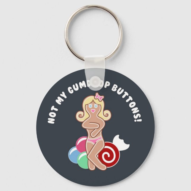 Gumdrop Button Key Ring (Front)