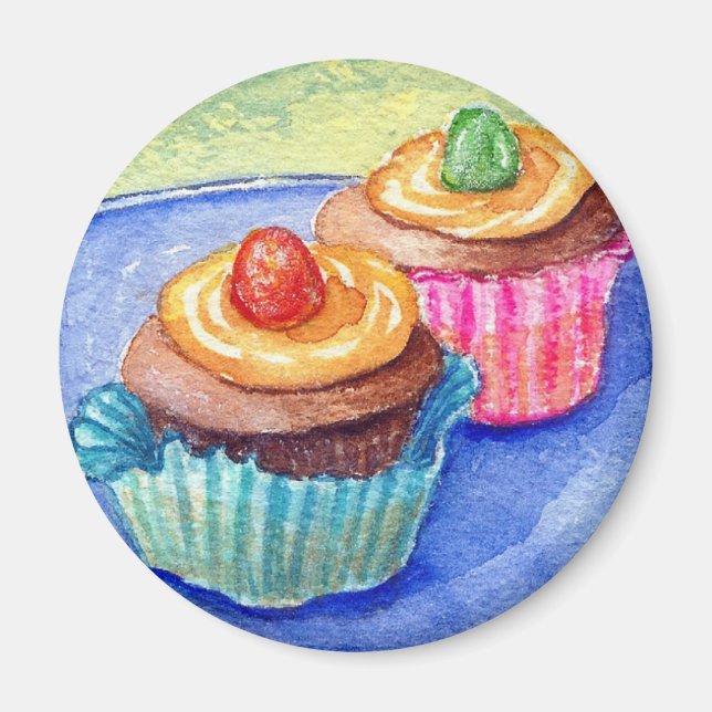 Gumdrop Cupcakes Magnet (Front)