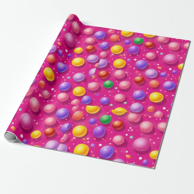  gumdrops wrapping paper (Unrolled)