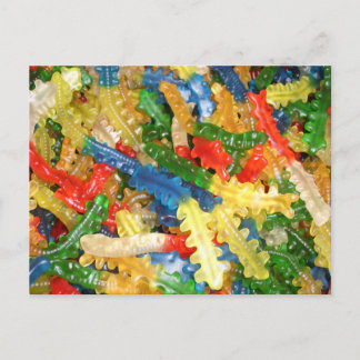 Gummi Centipedes Candy Postcard