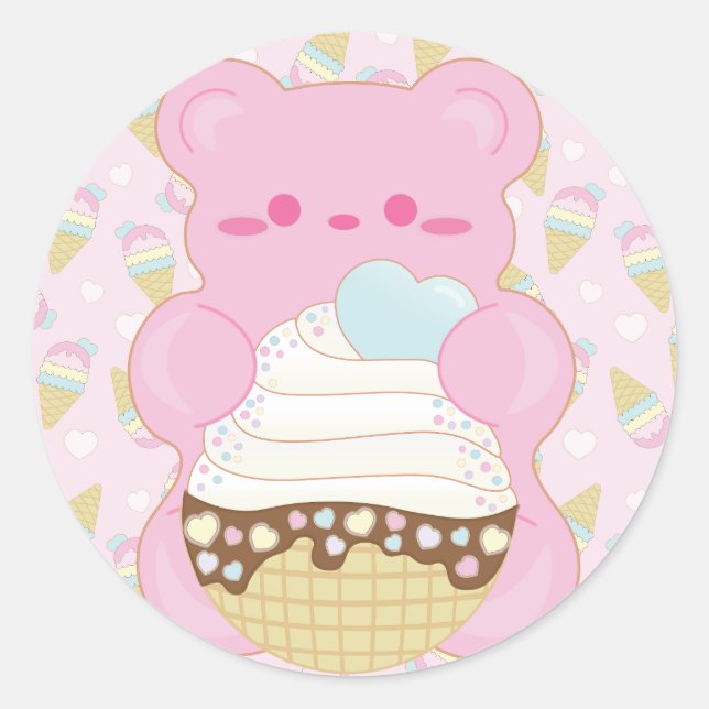 Gummi Sweet Ice Cream Sticker (Front)