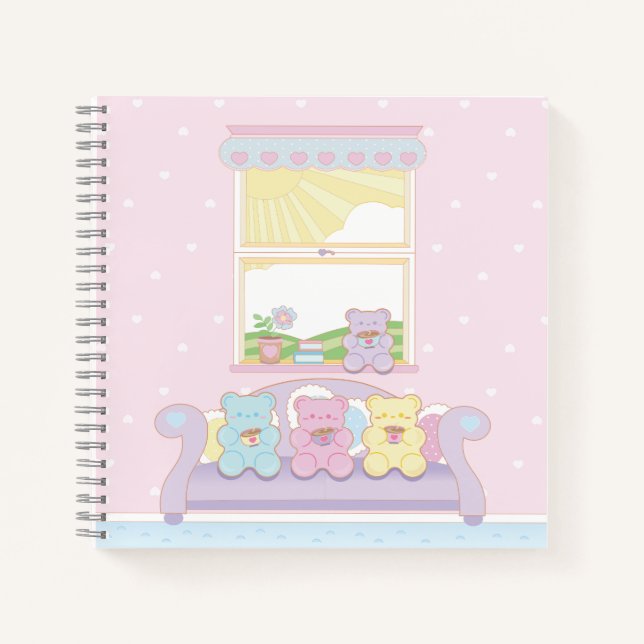 Gummi Sweet Morning Spiral Notebook (Front)