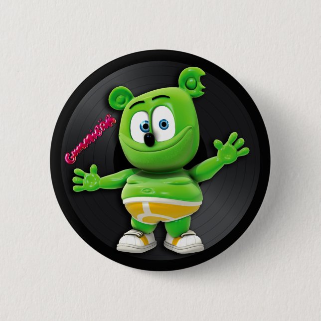 Gummibär DJ Vinyl Record Button (Front)