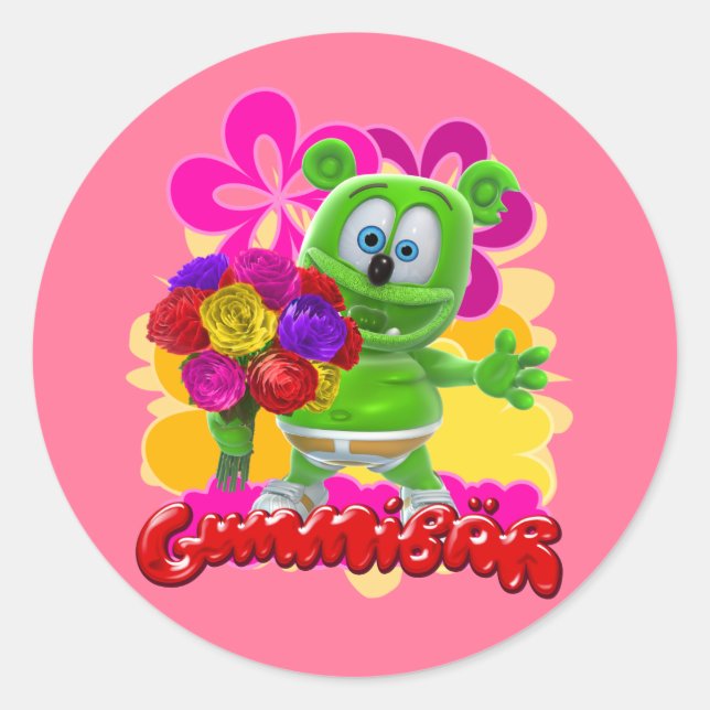 Gummibär Floral Sticker (Front)