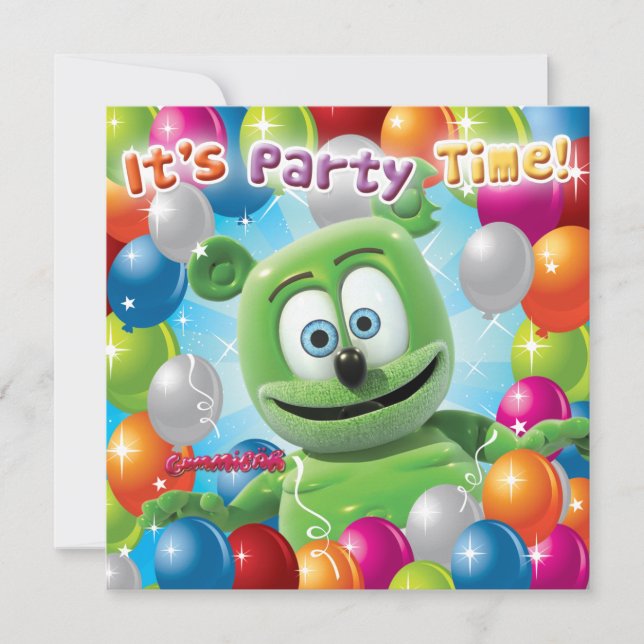 Gummibär (The Gummy Bear) Party Invitation (Front)